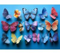 1000 Piece Jigsaw Puzzles for Adults, Family Games, Cartoon Butterfly n-340 | Puzzle Challenging Game, Brain Workout, Stress Reduction, Accurate Cutting, Tight Puzzle Piece Fit, Vibrant Colours, 75x50cm