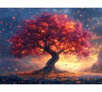1000 Piece Jigsaw Puzzles for Adults Family Games, Tree Fallen Leaves n-729 | Puzzle Challenging Game, Brain Workout, Stress Reduction, Accurate Cutting, Tight Puzzle Piece Fit, Vibrant Colours, 75x50cm