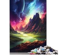 1000 Piece Jigsaw Puzzles for Adults Fantasy Astral Wonderland Square Puzzle for Adults, Paper Puzzles Puzzle Hands-on Game 1000pcs (38x26cm)