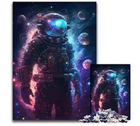 1000 Piece Jigsaw Puzzles for Adults Fantasy Astronaut cardboard Puzzles Ideal for Lover, Perfect Christmas, New Year, Valentine's Gift 26X38CM/10.23x14.96inch
