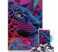 1000 Piece Jigsaw Puzzles for Adults Fantasy Black Panther 1000 Pieces for Adults,Family Educational Games Home Decoration Gift 26x38cm