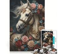 1000 Piece Jigsaw Puzzles for Adults Fantasy Carousel Horse, Practical Game, Improve Memory, Deal As Gifts for The Whole Family 38x52cm