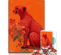 1000 Piece Jigsaw Puzzles for Adults Fantasy Cheetah Teenager Jigsaw,Family Entertainment Toys with Matching Poster And Trivia Sheet (size 38x26cm)