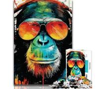 1000 Piece Jigsaw Puzzles for Adults Fantasy Chimpanzee 1000 Pieces for Teenagers,family Fun Games Is Ideal As A Gift for The Whole Family (size 75x50cm)