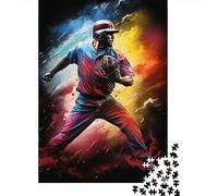 1000 Piece Jigsaw Puzzles for Adults | Fantasy Color Baseball Player Puzzles | Puzzles 1000 Pieces for Adults Gifts 1000pcs (75x50cm)
