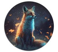 1000 Piece Jigsaw Puzzles for Adults Fantasy Fox Round Puzzles 1000 Pieces for Adults Gift for Men And Women, Daily & Special Occasion 67.5x67.5cm