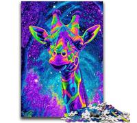 1000 Piece Jigsaw Puzzles for Adults Fantasy Giraffe Help The Brain Exercise Addictive Toys to Cultivate Patience A Work of Art 26x38cm