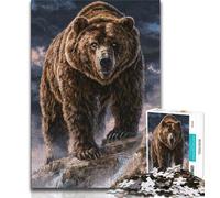 1000 Piece Jigsaw Puzzles for Adults Fantasy Grizzlies Adult Puzzles,Stress Reliever Staycation Kill Time Home Decoration Toys 26x38cm