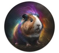 1000 Piece Jigsaw Puzzles for Adults Fantasy Guinea Pig Round Puzzles 1000 Pieces for Adults Gift for Men And Women, Daily & Special Occasion 67.5x67.5cm