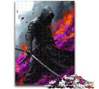 1000 Piece Jigsaw Puzzles for Adults Fantasy Samurai Ninja 1000 Pieces for Teenagers,Educational Games Home Decoration Birthday Present, Gifts, Wall Art (50x75cm)