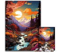 1000 Piece Jigsaw Puzzles for Adults Fantasy Sunset Scenery Impossible Jigsaw Puzzles for Adults Erfect for Home Decor, Birthdays, Holidays, And Gifts 1000 PCS(38x26cm)