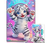 1000 Piece Jigsaw Puzzles for Adults Fantasy Tiger Puzzles for Teenagers,for Educational Game Challenge Toy Birthday Present, Gifts, Wall Art (size 38x26cm)