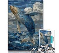 1000 Piece Jigsaw Puzzles for Adults Fantasy Whale 1000 Piece Jigsaw,Fun Activity for Home, Rainy Days Toys, Birthday Gifts 26x38cm