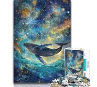 1000 Piece Jigsaw Puzzles for Adults Fantasy Whale 1000 Piece Jigsaw,Fun Activity for Home, Rainy Days Toys, Birthday Gifts 26x38cm