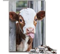 1000 Piece Jigsaw Puzzles for Adults Farm Cows Puzzles for 1000 Piece Christmas Halloween Mother's Day New Year Easter Gift (Size 26x38cm)