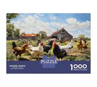 1000 Piece Jigsaw Puzzles for Adults Farm Fresh Chicken Coop Adult Jigsaw Puzzle Toy Wall Decor Wall Decoration Unique Gifts for Birthday And Christmas 38x26cm/1000pcs