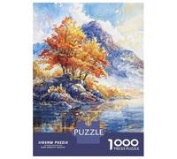 1000 Piece Jigsaw Puzzles for Adults Fiery Autumn Shore Jigsaws for Adults Brain Teaser Game Stress Reliever for Is Ideal As A Gift 70x50cm/1000pcs