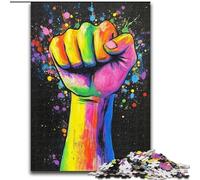 1000 Piece Jigsaw Puzzles for Adults Fist Gesture, Suitable for People Aged 14 And Above Educational Games Secret Santa Gifts (size 26x38cm)