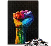 1000 Piece Jigsaw Puzzles for Adults Fist Hand Gesture Educational Family Game Deal As Gifts for The Whole Family for And Age 14 Years Up 26x38cm