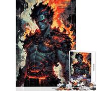 1000 Piece Jigsaw Puzzles for Adults Flames of The Underworld︰ Hades Eternal Brain Teaser Game Stress Reliever Toy Wall Decor Challenging Game Gifts (38X26CM)