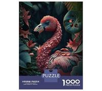 1000 Piece Jigsaw Puzzles for Adults Flamingo in Jungle Style 3 Adult Puzzles Hands-on Game Stress Reliever Difficult And Challenge 38x26cm/1000pcs