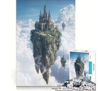 1000 Piece Jigsaw Puzzles for Adults Floating Castle in The Clouds, Family Games, Staycation Kill Time, Unique Birthday And Xmas Gifts 38x52cm