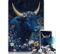 1000 Piece Jigsaw Puzzles for Adults Flower Yak 1000 Pieces for Teenagers,Educational Games Home Decoration Birthday Present, Gifts, Wall Art 50x75cm