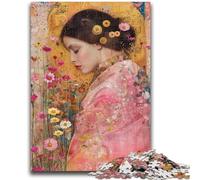1000 Piece Jigsaw Puzzles for Adults Flowers And Beauties Difficult Hard Gifts for Friends And Family Suitable for And 14 26x38cm