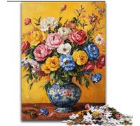 1000 Piece Jigsaw Puzzles for Adults Flowers in A Vase,Learning Educational Toys Family Games Enhance Love between Couples 50x75cm