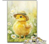 1000 Piece Jigsaw Puzzles for Adults Fluffy Baby Chicks Jigsaw Perfect for Family Fun on Christmas, Thanksgiving, Birthdays & Easter 50X75CM
