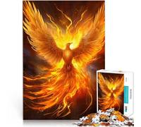 1000 Piece Jigsaw Puzzles for Adults flying fire phoenix Intellektuelles Spiel Einzigartige Wohndekoration und Geschenke75x50cm