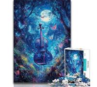 1000 Piece Jigsaw Puzzles for Adults Forest Guitar Teenager Puzzles,Relax Games Is Ideal As A Gift for The Whole Family (size 38x26cm)