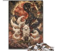 1000 Piece Jigsaw Puzzles for Adults Fox God Impossible Jigsaw Puzzles for Adults 26X38CM for Parents, Lovers, Friends - Age 14+