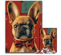 1000 Piece Jigsaw Puzzles for Adults French Bulldog Cardboard Jigsaw Puzzles Intricate Design for Teenagers, DIY Decor, And Brain-Boosting Fun 26X38CM