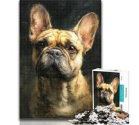 1000 Piece Jigsaw Puzzles for Adults French Bulldog Teenager Jigsaw,Birthday Present, Gifts, Wall Art for Age 14 Years Up 26x38cm