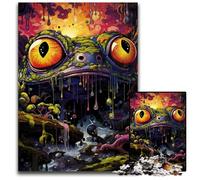 1000 Piece Jigsaw Puzzles for Adults Frog Monster Challenging Puzzles Ideal for Family Fun, Relaxation 1000 PCS(38x26cm)