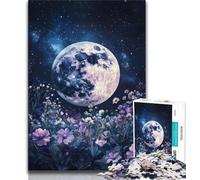 1000 Piece Jigsaw Puzzles for Adults Full Moon,Help The Brain Exercise Addictive Toys to Cultivate Patience Artists Collection,Fine Art 38x26cm