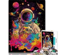 1000 Piece Jigsaw Puzzles for Adults Galactic Astronaut Puzzles,Game Toys Every Piece Is Unique - Challenging Family Fun Game (size 75x50cm)