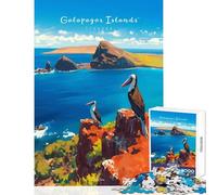 1000 Piece Jigsaw Puzzles for Adults Galapagos Islands Explore Cozy Fun Family Time at Home Great Christmas Surprise Gifts Choice (38x52cm)