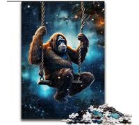 1000 Piece Jigsaw Puzzles for Adults Galaxies Orangutans Jigsaw Family Fun Activity, Brain Challenge, for Teenager (size : 26x38cm)