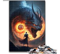 1000 Piece Jigsaw Puzzles for Adults Galaxy Art Flying Dragon Jigsaw Made of cardboard,Ideal for And Family Fun for Holidays, Birthdays 1000pcs(26x38cm)