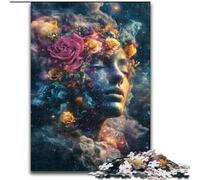 1000 Piece Jigsaw Puzzles for Adults Galaxy Flower Girl Puzzle Ideal for Teenagers & Collectors, Travel Gift, Family Activity (size 26x38cm)