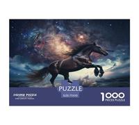 1000 Piece Jigsaw Puzzles for Adults Galaxy Horse Jigsaw Puzzle Children Wooden Puzzles Family Entertainment Toys 1000pcs (75x50cm)