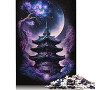 1000 Piece Jigsaw Puzzles for Adults Galaxy Japan Temple Jigsaw Puzzles DIY Wooden Jigsaws Toys Home Decoration 1000pcs (75x50cm)