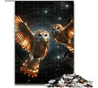 1000 Piece Jigsaw Puzzles for Adults Galaxy Owl Jigsaw for Family Fun Perfect for Holidays, Interactive Game Nights (size : 26x38cm)