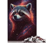 1000 Piece Jigsaw Puzzles for Adults Galaxy Red Raccoon Puzzles Difficult Puzzle Educational Games Home Decoration 1000pcs (75x50cm)