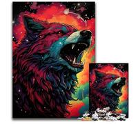 1000 Piece Jigsaw Puzzles for Adults Galaxy Wolf Difficult Puzzles for Adults Perfect for Halloween, Christmas, Birthday Gift 1000 PCS(75x50cm)