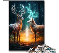 1000 Piece Jigsaw Puzzles for Adults Galaxy Wolf Jigsaw Made of wood, for Birthdays, Holidays, Space Party Decorations 1000pcs(50x75cm)