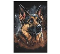 1000 Piece Jigsaw Puzzles for Adults - German Shepherd - Adults And Children Jigsaw Puzzle - 100% Recycled Family Fun Puzzle (78×53cm)
