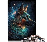 1000 piece jigsaw puzzles for adults German Shepherd Dog Recycled Cardboard Stress Relief 10.27x14.96inch